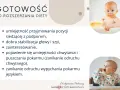 Gotowość do rozszerzania diety: dziecko siedzi, stabilizuje głowę, jest zainteresowane jedzeniem, chwyta i puszcza pokarm, zanika odruch wypychania językiem.