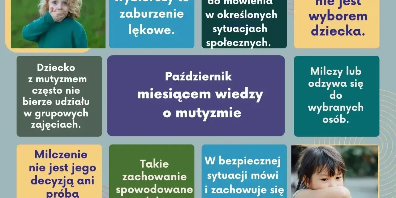 Dziecko z mutyzmem wybiórczym nie mówi w pewnych sytuacjach, co jest spowodowane lękiem, a nie wyborem.