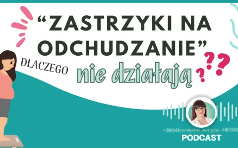 Smutna kobieta na wadze. Czy "zastrzyki na odchudzanie" naprawdę nie działają? Podcast praktycznie i dietetycznie.