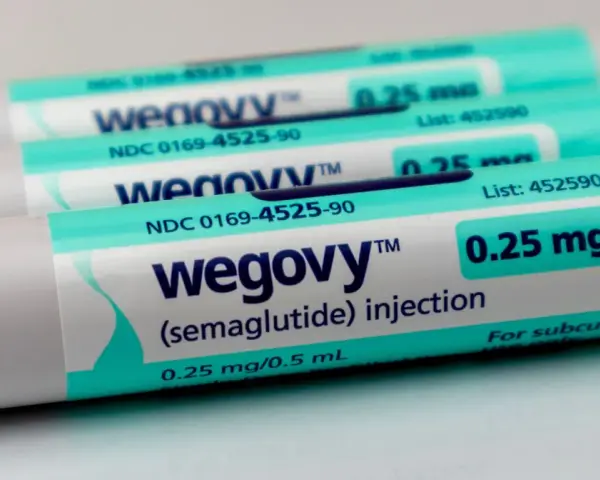 Wegovy wstrzykiwacze. Zwróć uwagę na dawkowanie 0.25 mg i potencjalne wegovy skutki uboczne.
