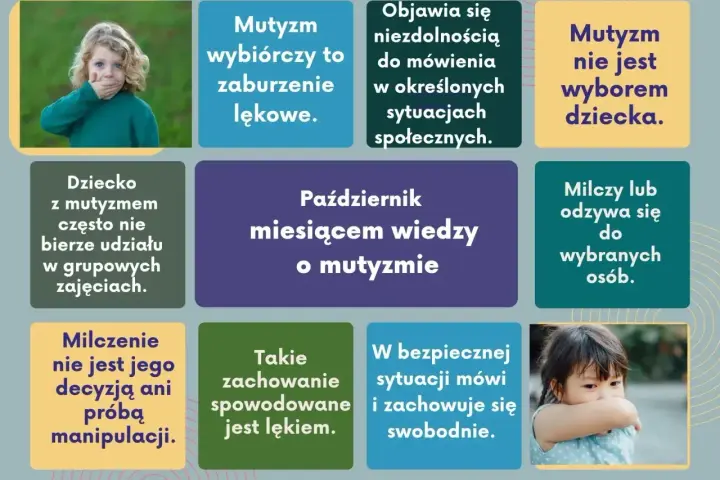 Dziecko z mutyzmem wybiórczym nie mówi w pewnych sytuacjach, co jest spowodowane lękiem, a nie wyborem.