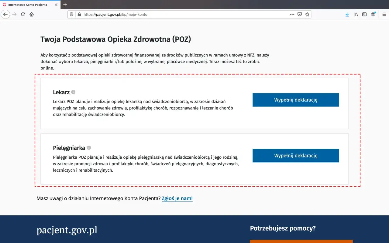 Opłaty za zmianę lekarza POZ, NFZ