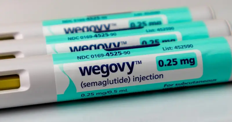 Wegovy wstrzykiwacze. Zwróć uwagę na dawkowanie 0.25 mg i potencjalne wegovy skutki uboczne.